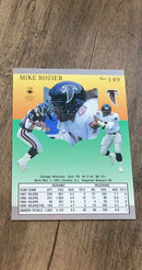 Mike Rozier 1991 Ultra 149 trading card image rear