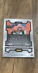 Deion Sanders 2023 Panini Prizm 15 trading card image rear