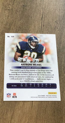 Natrone Means 2023 Panini Prestige 168 trading card image rear