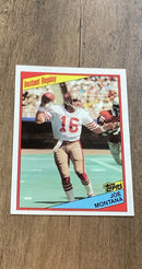 Joe Montana 1984 Topps 359 trading card image front