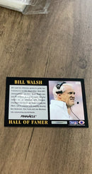 Bill Walsh 1993 Pinnacle 355 trading card image rear