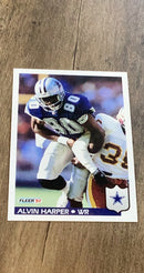 Alvin Harper 1992 Fleer 80 trading card image front