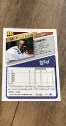 Michael Irvin 1993 Topps 630 trading card image rear