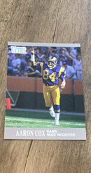 Aaron Cox 1991 Ultra 184 trading card image front
