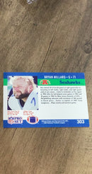Bryan Millard 1990 Pro Set 303 trading card image rear