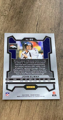 John Elway 2023 Panini Prizm 89 trading card image rear