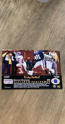 Ricky Nattiel 1991 Pro Set Platinum 182 trading card image rear