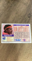 Gerald Willhite 1989 Pro Set 112 trading card image rear