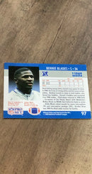 Bennie Blades 1990 Pro Set 97 trading card image rear