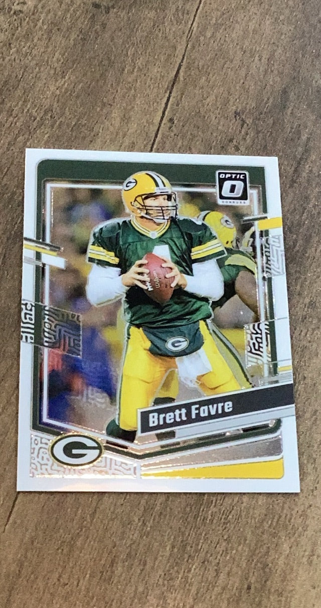 Brett Favre 2023 Donruss Optic 64 trading card image front