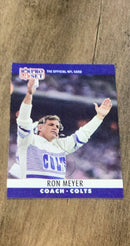 Ron Meyer 1990 Pro Set 139 trading card image front
