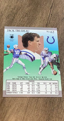 Jack Trudeau 1991 Ultra 62 trading card image rear
