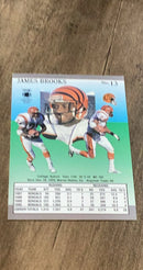 James Brooks 1991 Ultra 13 trading card image rear
