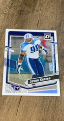 Jevon Kearse 2023 Donruss Optic 192 trading card image front