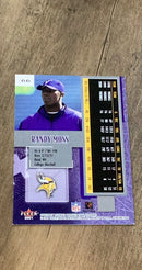 Randy Moss 2001 Fleer Genuine 66 trading card image rear