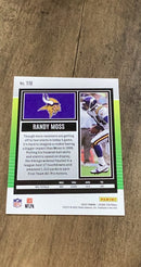 Randy Moss 2022 Score 110 trading card image rear