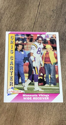 Cris Carter 1991 Pacific 286a trading card image front
