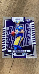 Stetson Bennett IV 2023 Panini Absolute - Blue 136 trading card image front