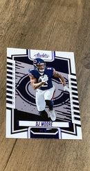 DJ Moore 2023 Panini Absolute - Blue 93 trading card image front