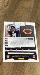 DJ Moore 2023 Panini Absolute - Blue 93 trading card image rear