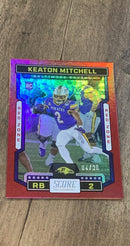 Keaton Mitchell 2023 Score - Red Zone 334 trading card image front
