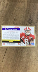 DeVonta Smith 2021 Score - 1991 Throwback TB4 trading card image rear