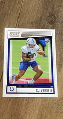 CJ Verdell 2022 Score 392 trading card image front
