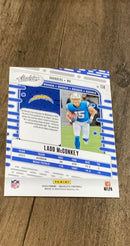 Ladd McConkey 2024 Panini Absolute - Retail 134 trading card image rear