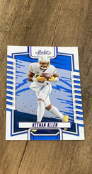 Keenan Allen 2023 Panini Absolute - Blue 75 trading card image front