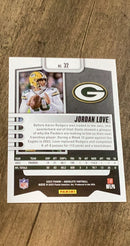 Jordan Love 2023 Panini Absolute - Blue 32 trading card image rear