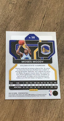 Moses Moody 2021-22 Panini Prizm 308 trading card image rear