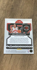 Dalano Banton 2021-22 Panini Prizm 328 trading card image rear