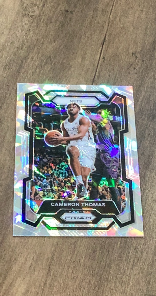 Cameron Thomas 2023-24 Panini Prizm - Prizms Ice 113 trading card image front