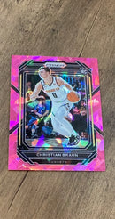Christian Braun 2022-23 Panini Prizm - Prizms Pink Ice 223 trading card image front