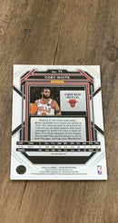 Coby White 2022-23 Panini Prizm - Prizms Pink Ice 71 trading card image rear