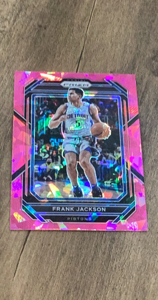 Frank Jackson 2022-23 Panini Prizm - Prizms Pink Ice 85 trading card image front