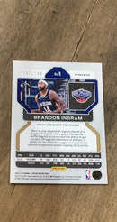 Brandon Ingram 2021-22 Panini Prizm - Blue 9 trading card image rear