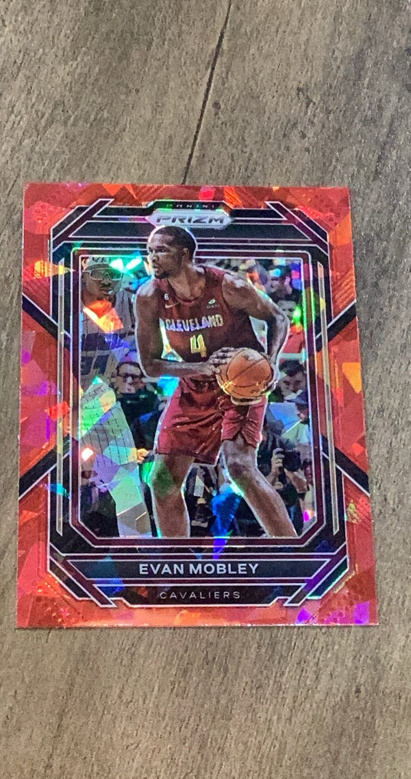 Evan Mobley 2022-23 Panini Prizm - Prizms Red Ice 81 trading card image front