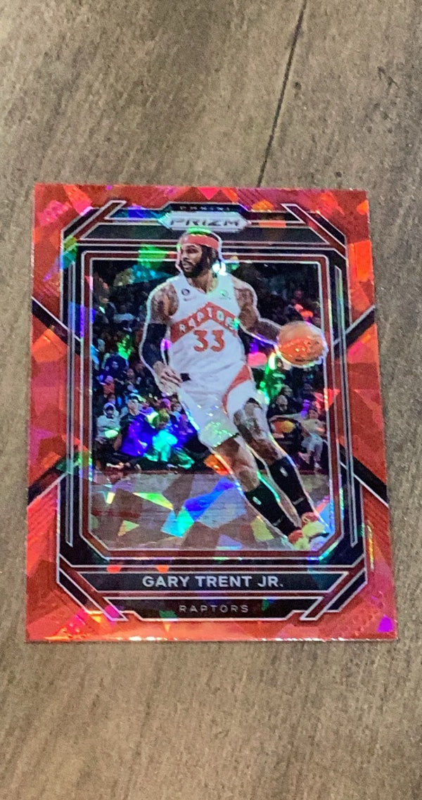 Gary Trent Jr. 2022-23 Panini Prizm - Prizms Red Ice 38 trading card image front