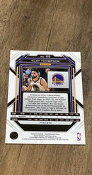 Klay Thompson 2022-23 Panini Prizm - Prizms Red Ice 115 trading card image rear