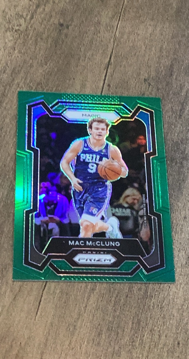 Mac McClung 2023-24 Panini Prizm - Prizms Green 258 trading card image front