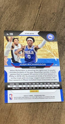 Josh Richardson 2020-21 Panini Prizm - Red  White and Blue Prizms 136 trading card image rear