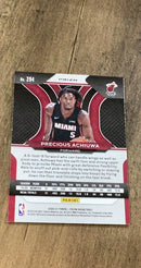 Precious Achiuwa 2020-21 Panini Prizm - Red  White and Blue Prizms 294 trading card image rear