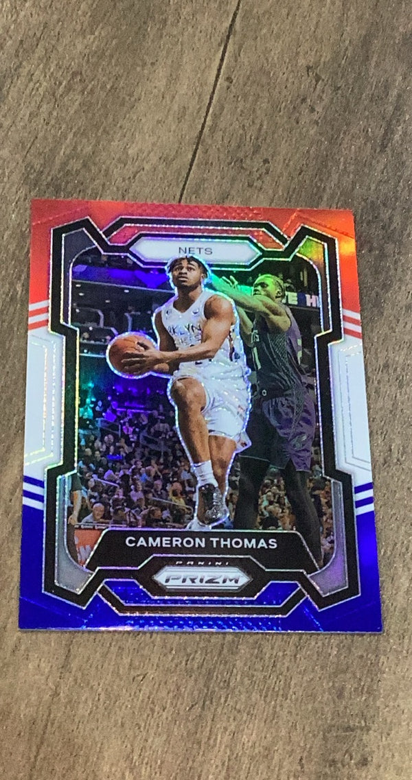 Cameron Thomas 2023-24 Panini Prizm - Prizms Red White and Blue 113 trading card image front