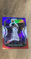 Wesley Matthews 2020-21 Panini Prizm - Red White and Blue Prizms 168 trading card image front