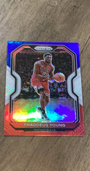 Thaddeus Young 2020-21 Panini Prizm - Red White and Blue Prizms 165 trading card image front