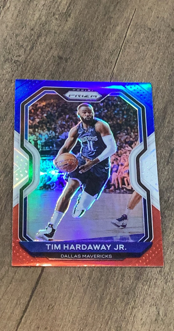 Tim Hardaway Jr. 2020-21 Panini Prizm - Red  White and Blue Prizms 52 trading card image front