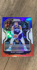 Rudy Gobert 2020-21 Panini Prizm - Red  White and Blue Prizms 53 trading card image front