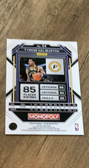 Tyrese Haliburton 2022-23 Panini Prizm Monopoly 34 trading card image rear