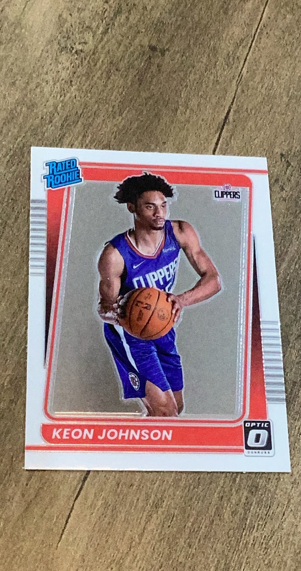 Keon Johnson 2021-22 Donruss Optic 192 trading card image front